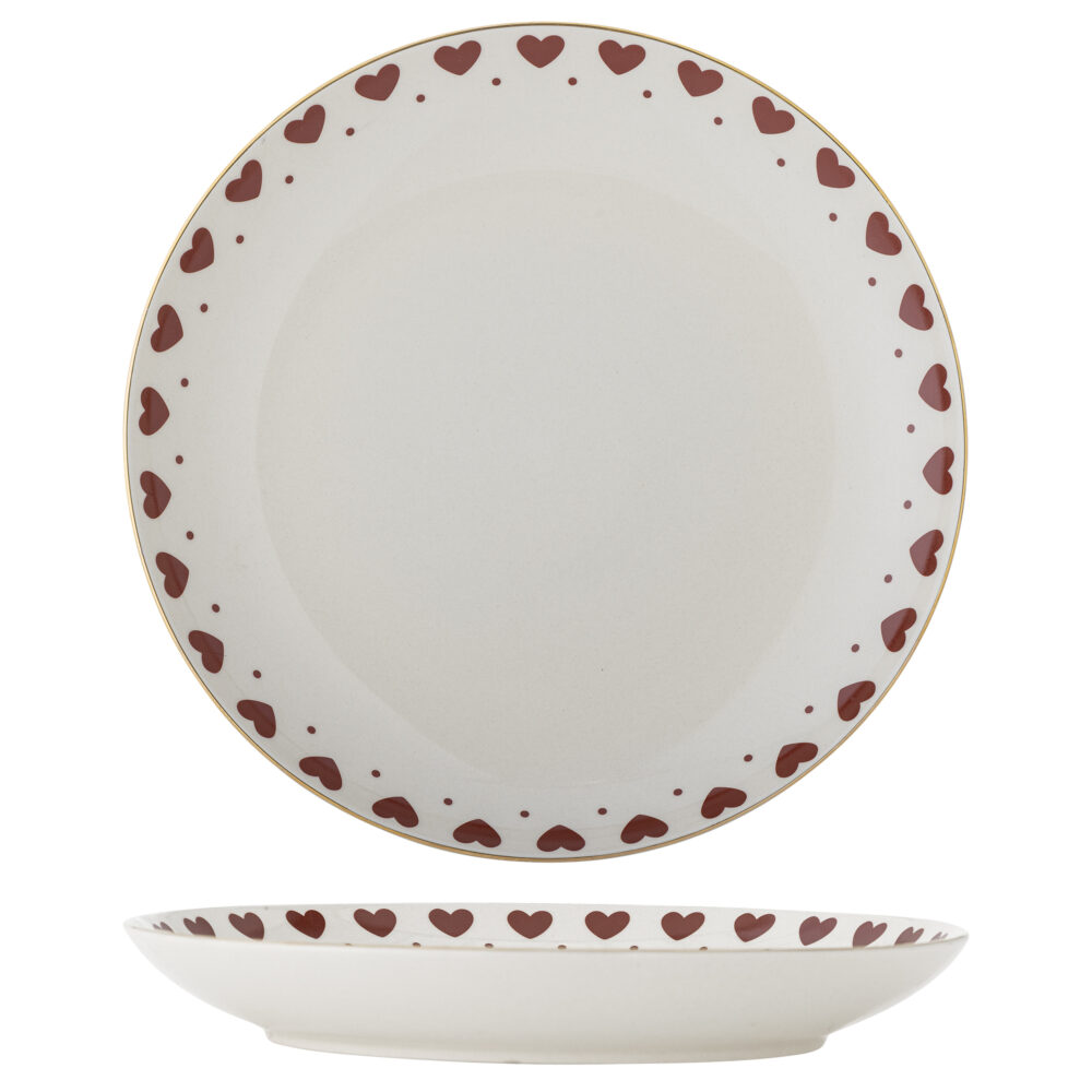 Jolly Plate, Red, Stoneware