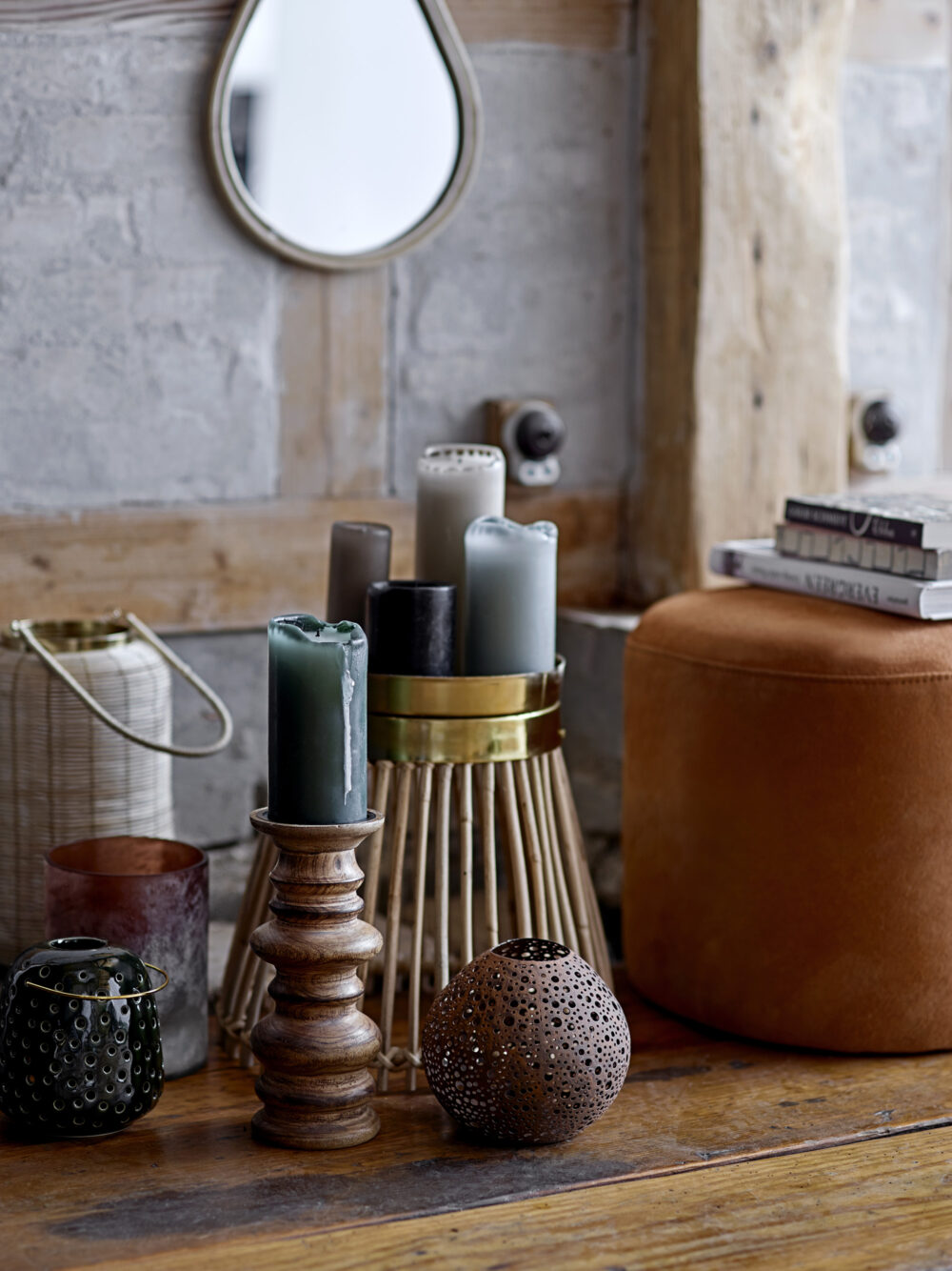 Anja Candle, Green, Paraffin - Image 2