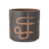 Abas Deco Flowerpot, Brown, Terracotta