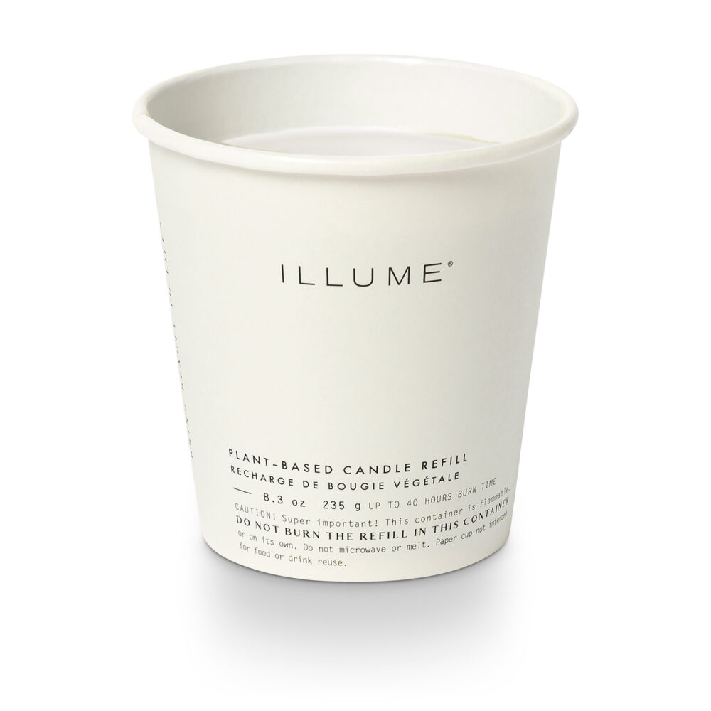 Coconut Milk Mango Candle Refill, White,