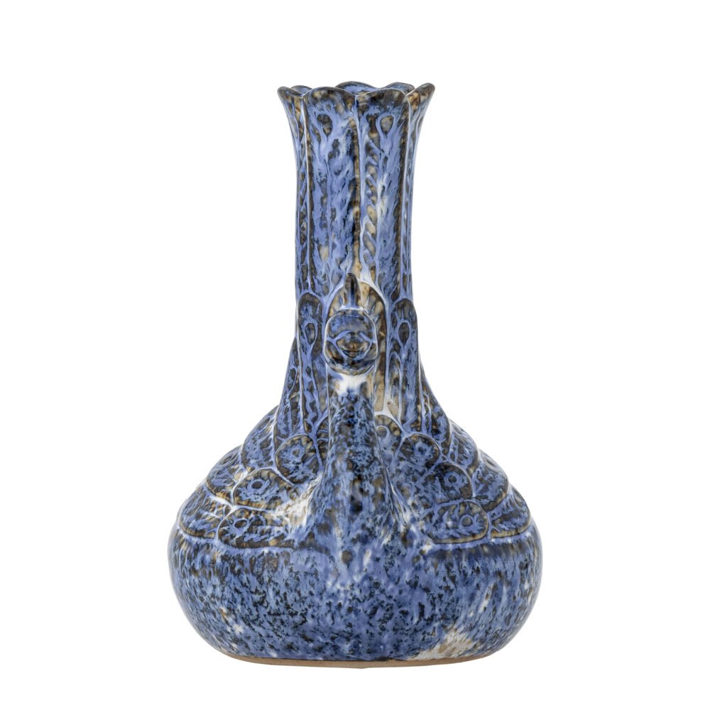 Kali Vase, Blue, Stoneware - Image 3