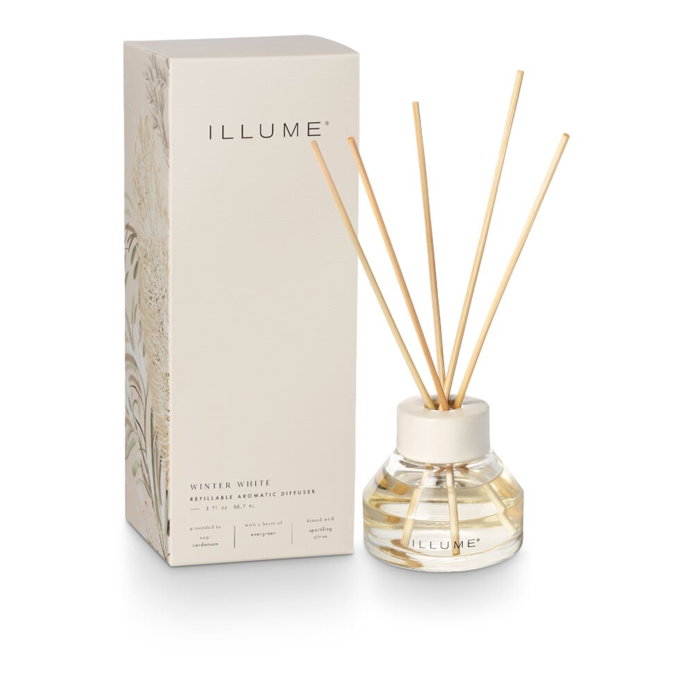 Winter White Scent Diffuser, White,