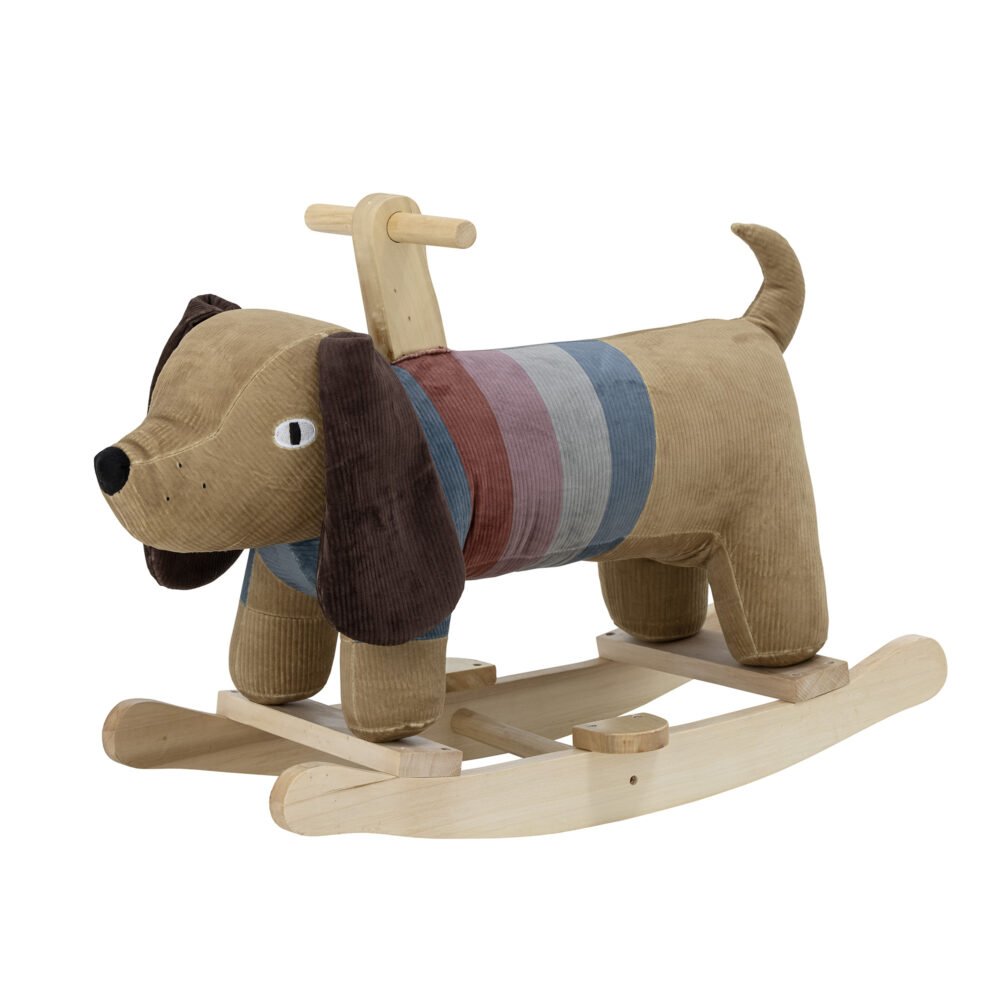 Charlie Rocking Toy, Dog, Brown, Polyester - Image 3
