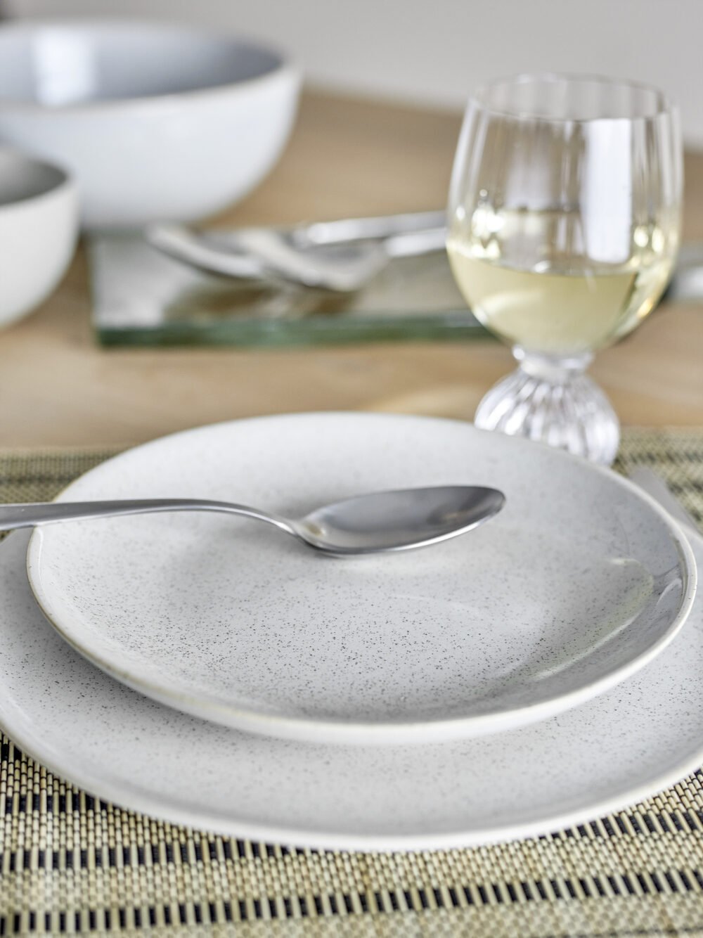 Addison Plate, White, Stoneware - Image 4