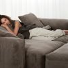 vetsak | Sofa Set 03 - cord velour - mocha | Modular Sofa | 3.5 Seater | Big Sofa | Corner Sofa