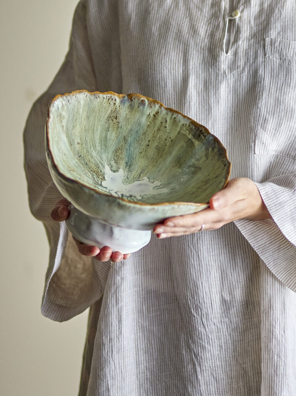 Joby Bowl, Blue, Stoneware - Image 5
