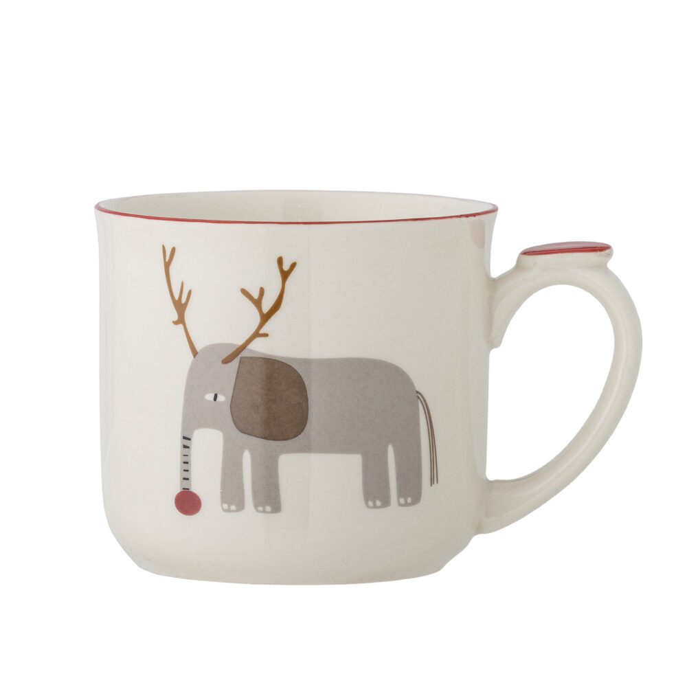 Valentin Mug w/Lid and Strainer, Red, Stoneware - Image 3