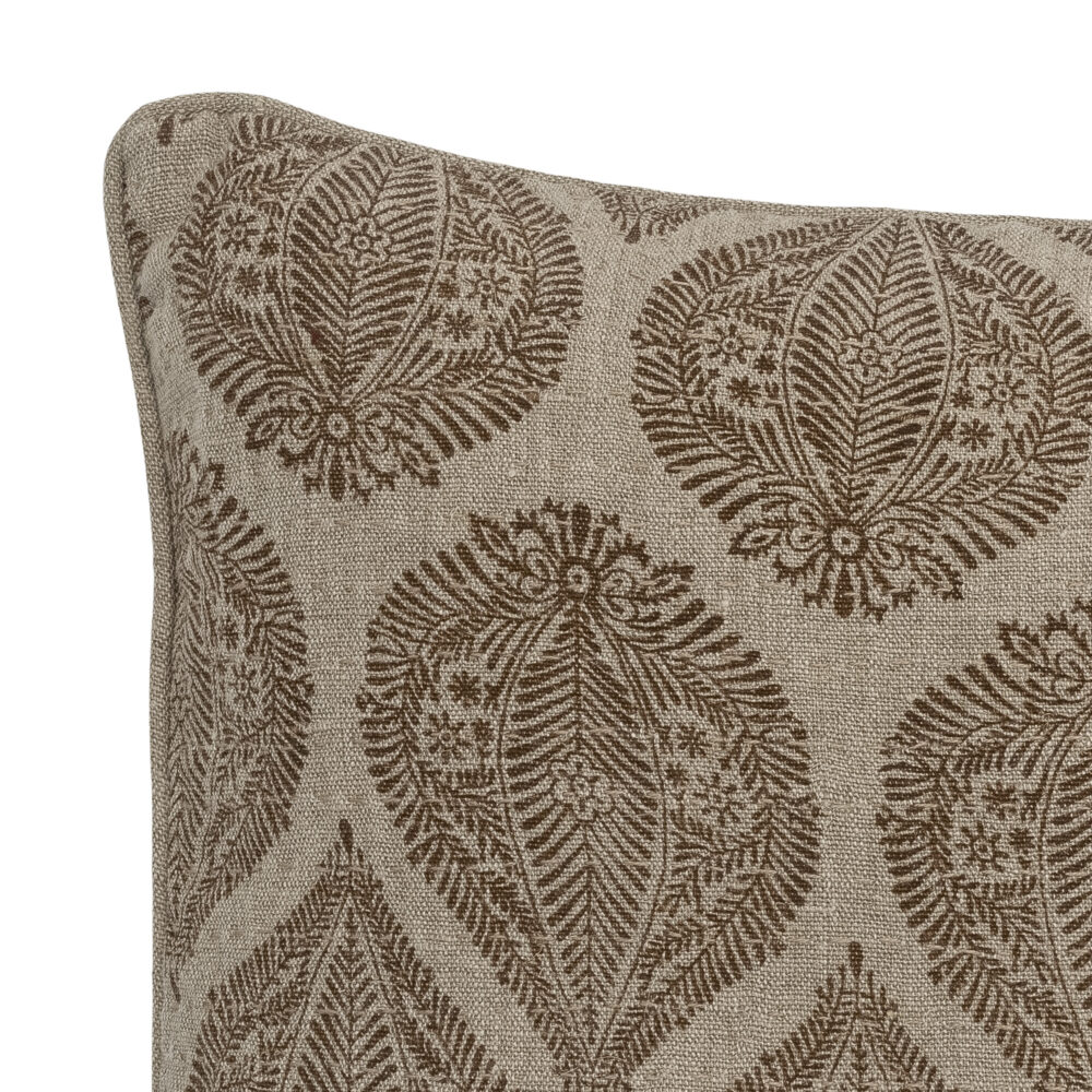 Cergy Cushion, Brown, Cotton - Image 3