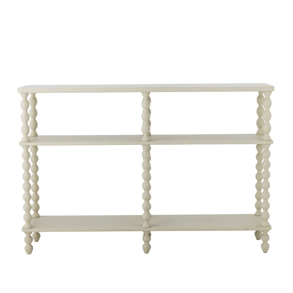 Salino Console Table, White, Pine