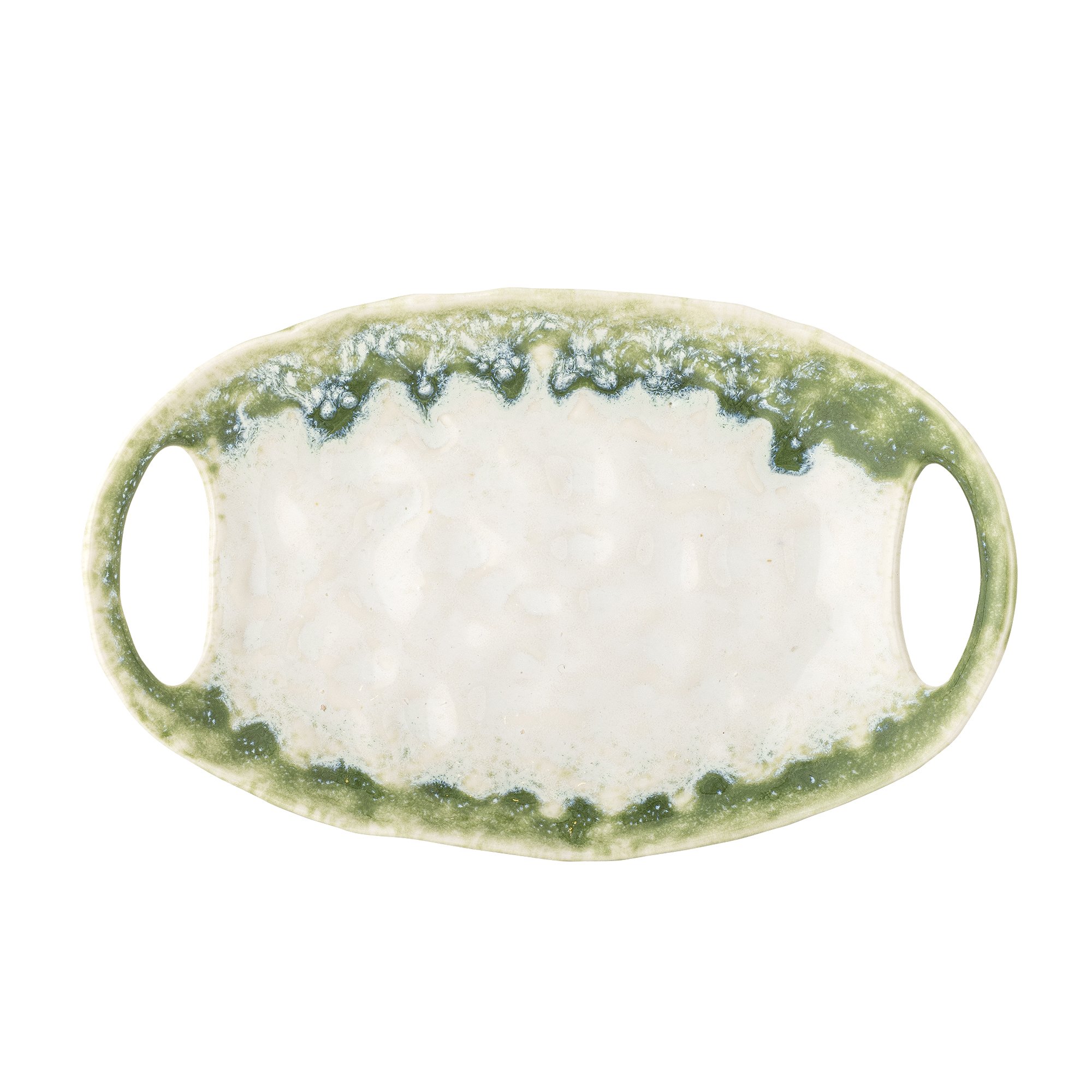 Prim Serving Plate, Green, Stoneware - Image 4