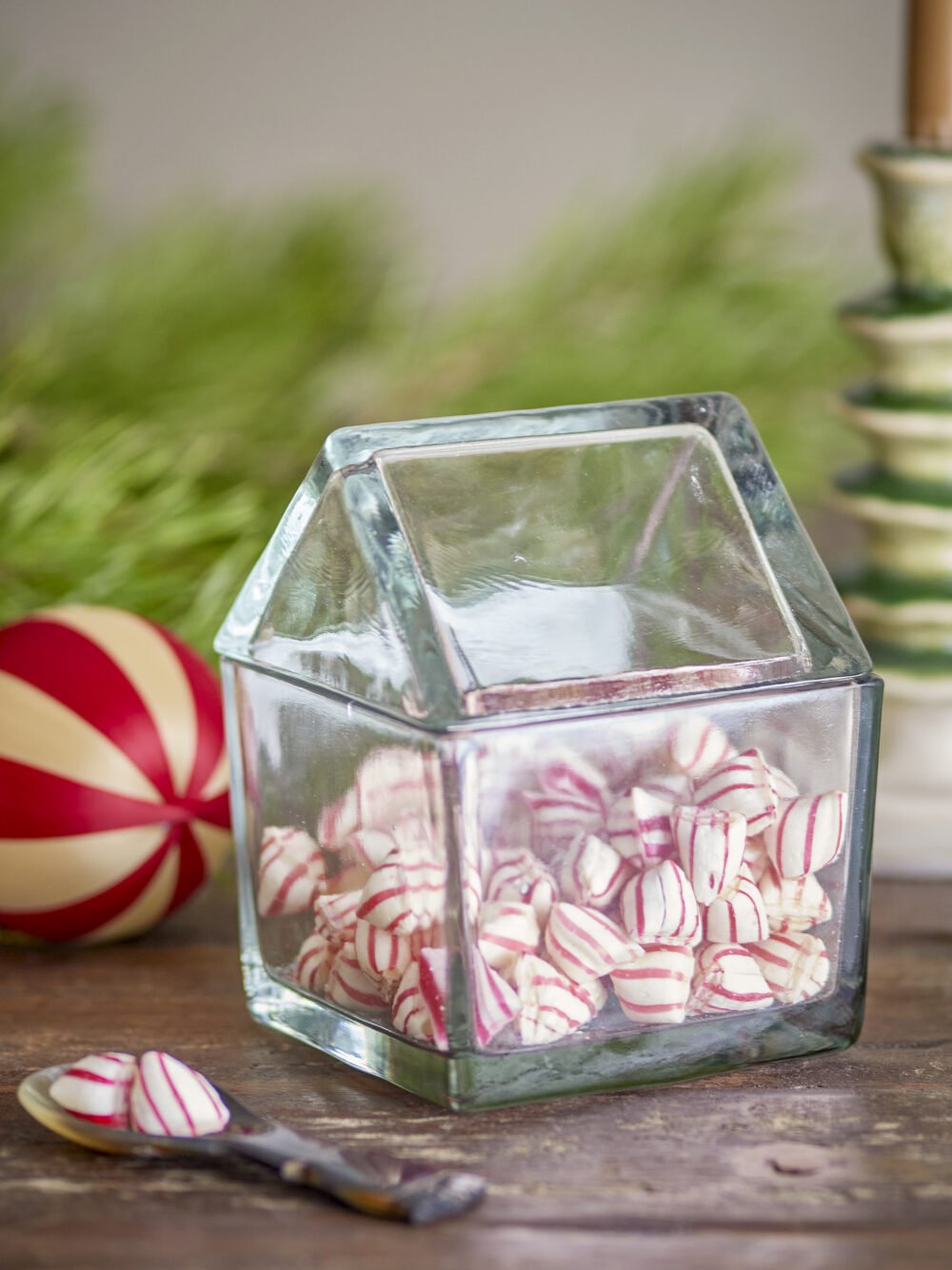Elius Jar w/Lid, Clear, Recycled Glass - Image 4