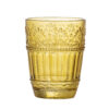 Feyza Drinking Glass, Yellow, Glass