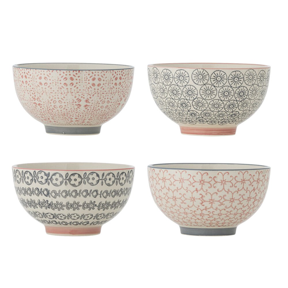 Cécile Bowl, Rose, Stoneware