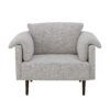 Chesham Lounge Chair, White, Polyester