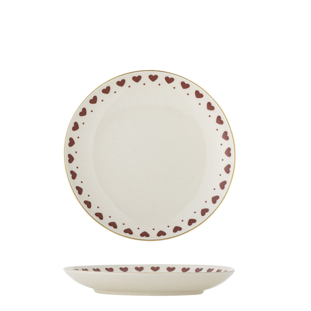 Jolly Plate, Red, Stoneware
