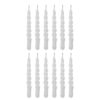 Twist Candle, White, Paraffin