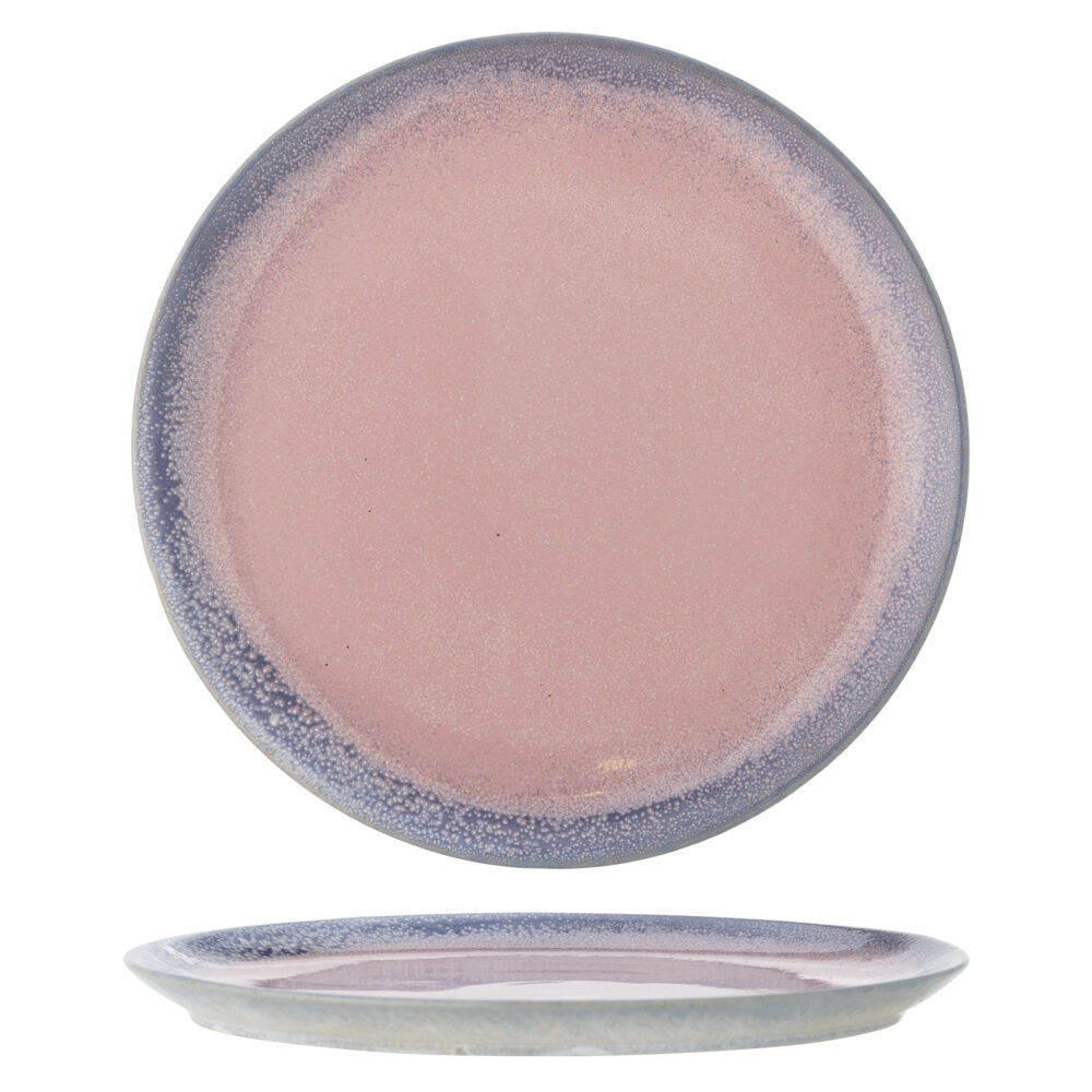 Paula Plate, Rose, Stoneware