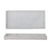 Majsa Tray, White, Marble