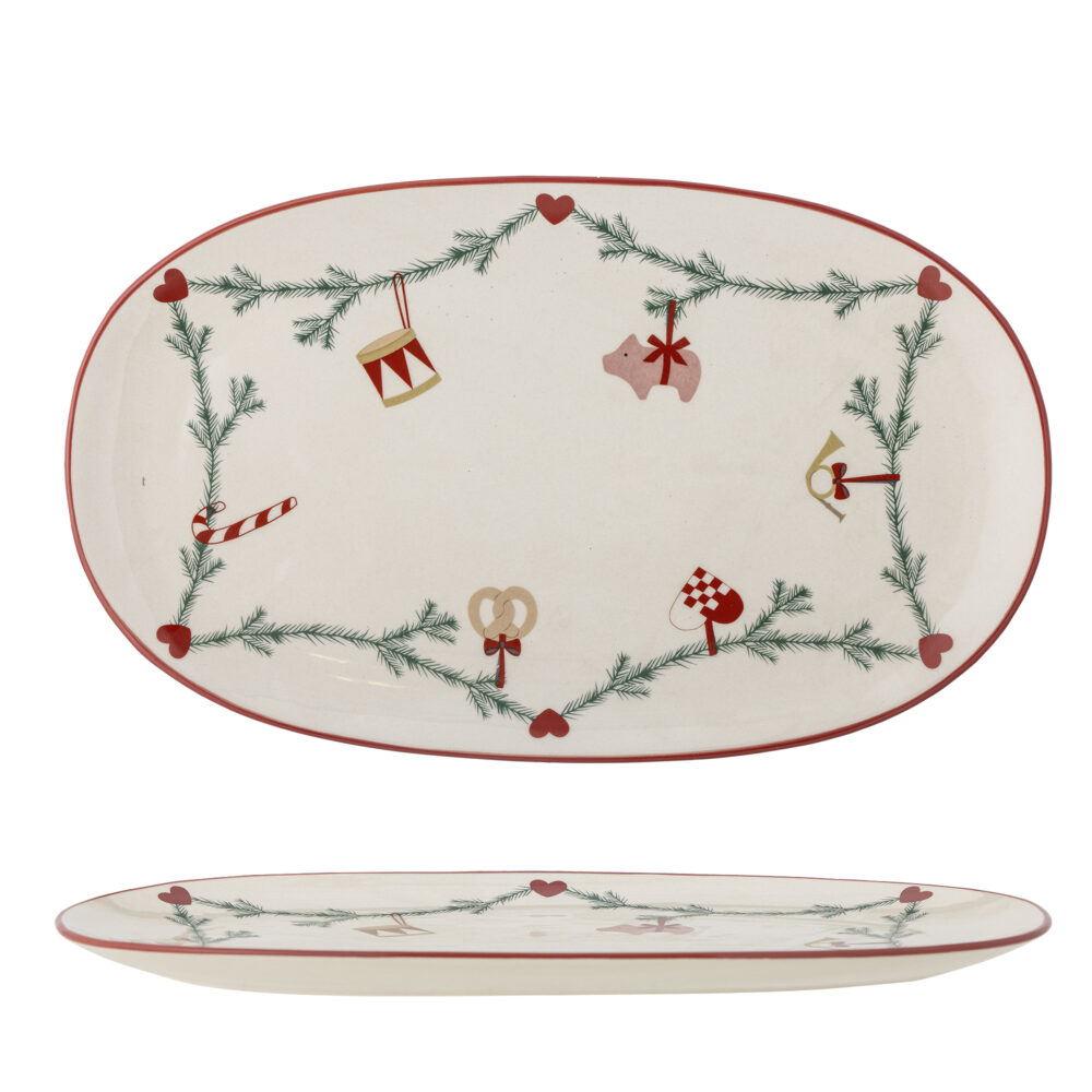 Yule Serving Plate, Nature, Stoneware