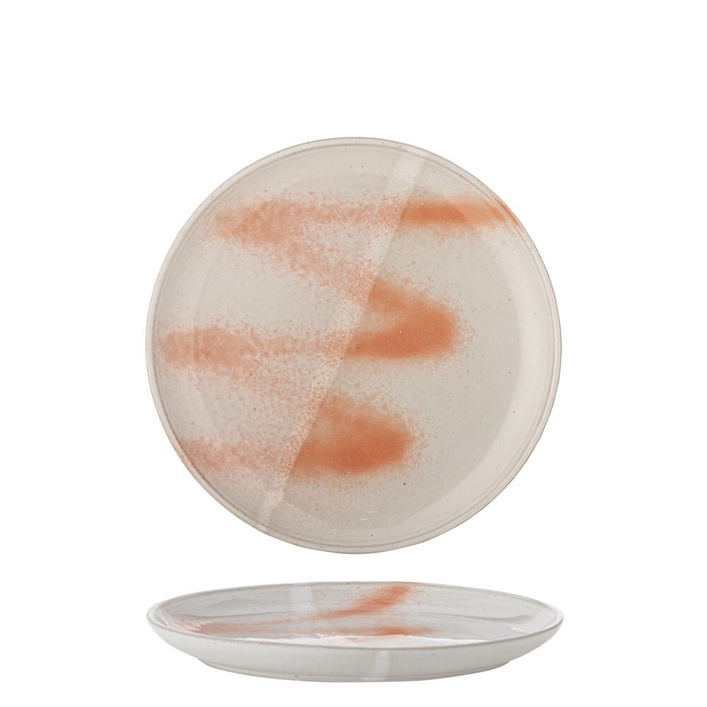 Paula Plate, Orange, Stoneware