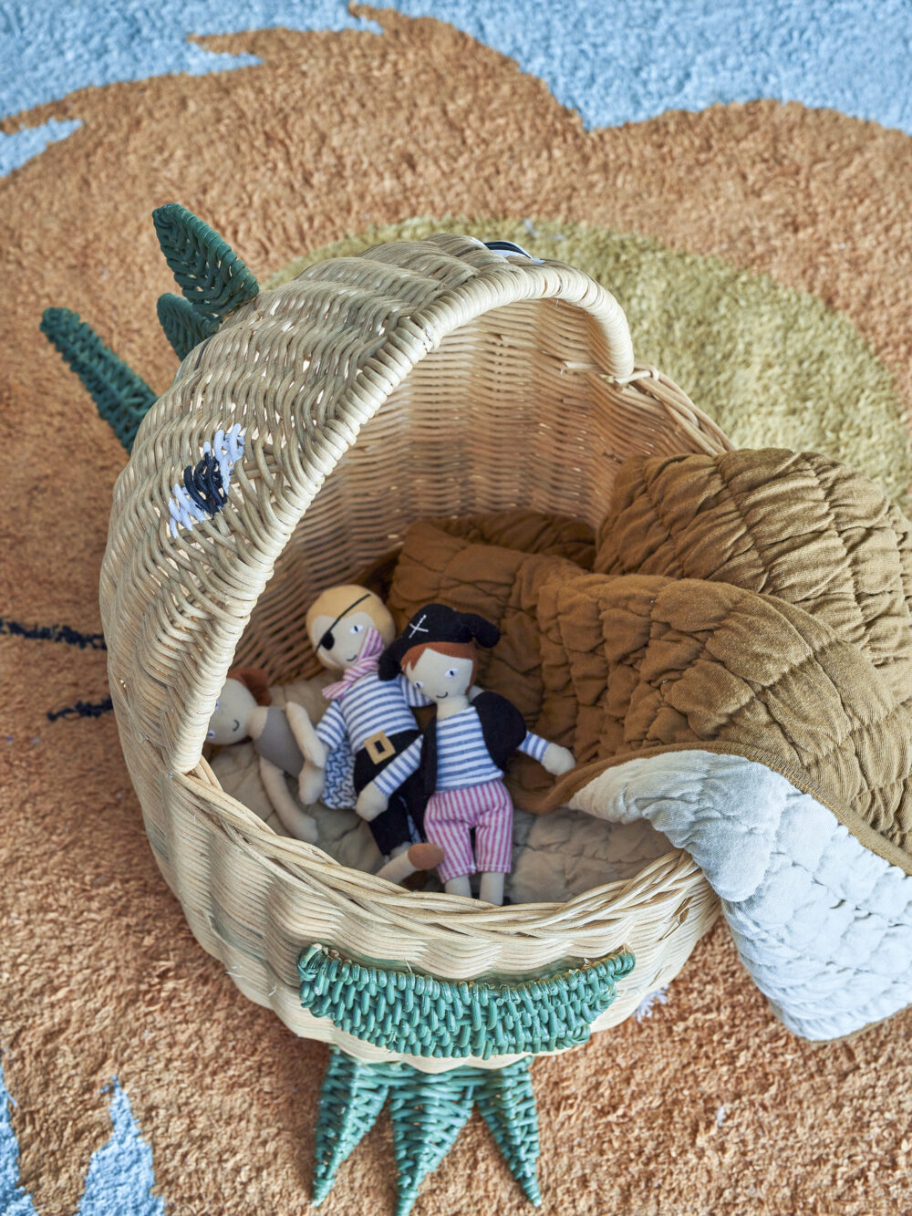 Eddi Basket, Nature, Rattan - Image 6