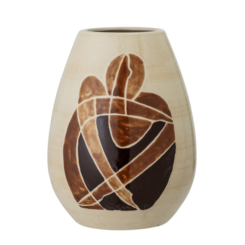 Jona Vase, Brown, Stoneware