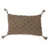 Lione Cushion, Brown, Cotton