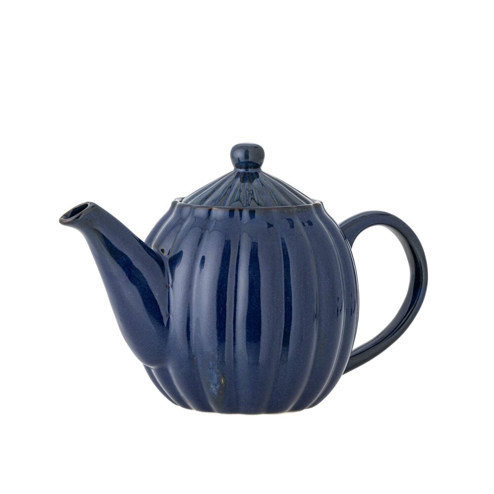 Latina Teapot, Blue, Stoneware - Image 4