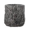 Nikou Deco Flowerpot, Black, Terracotta