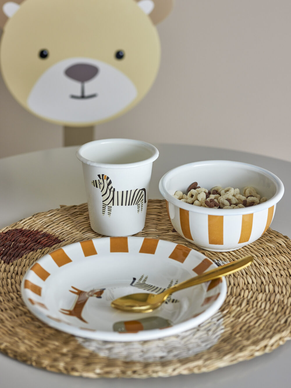 Jesse Tableware Set, Orange, Iron - Image 4