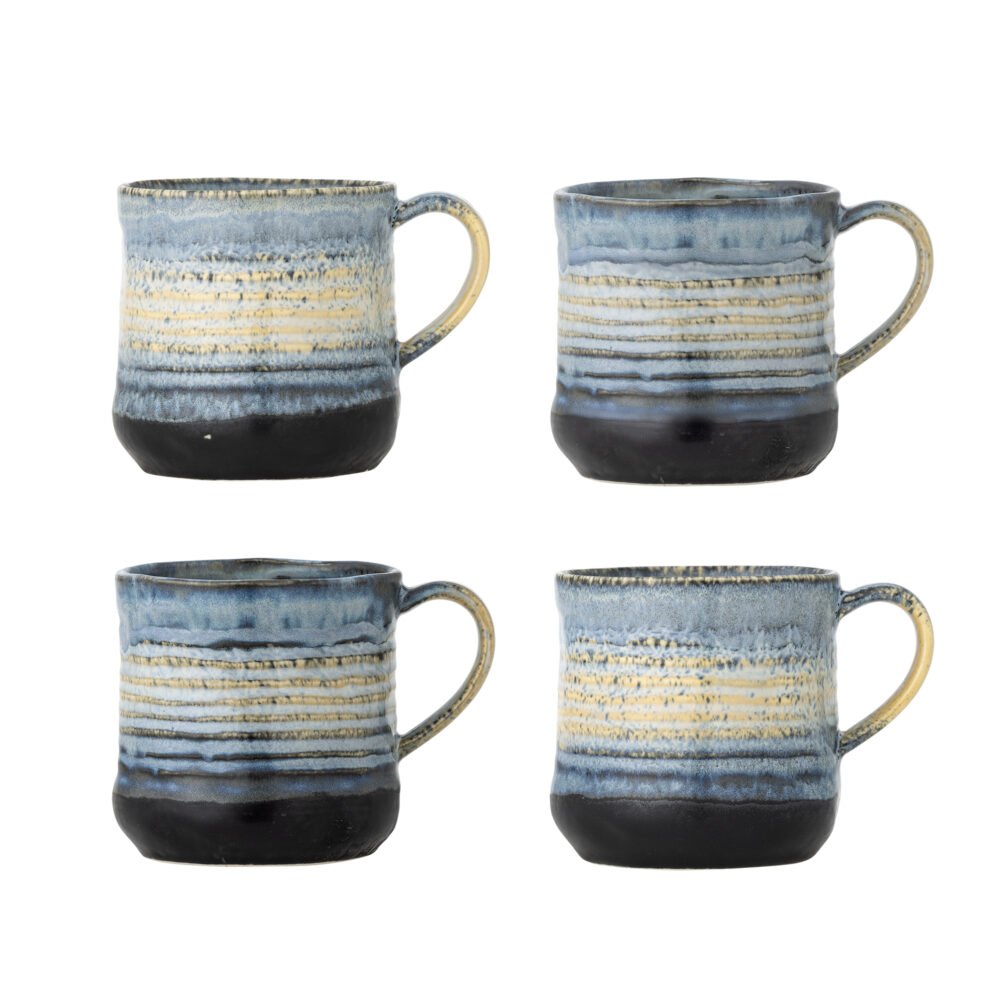 Deana Mug, Blue, Stoneware