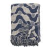 Santena Throw, Blue, Recycled Cotton