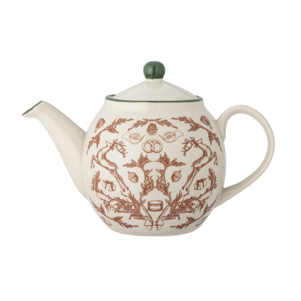 Beth Teapot, Red, Stoneware
