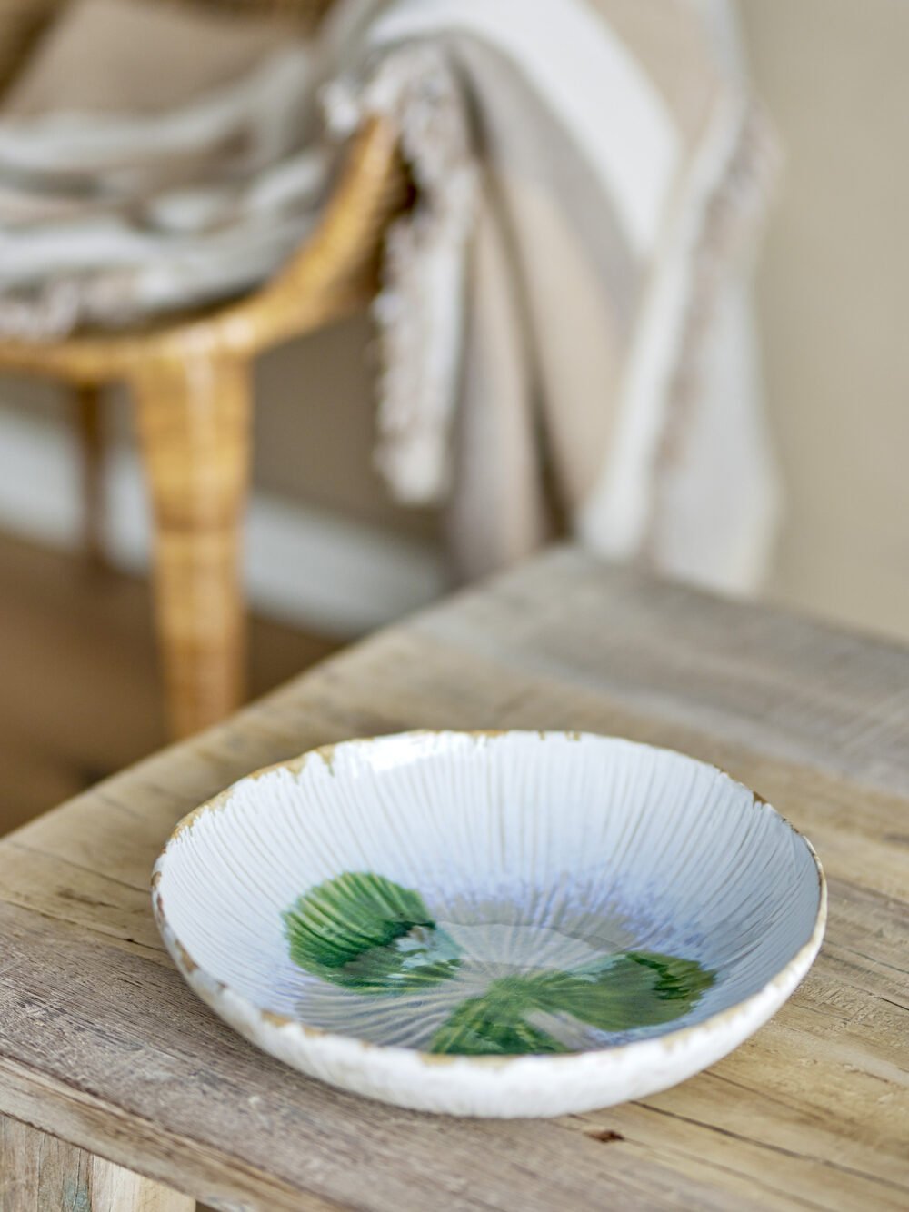 Mati Bowl, Green, Stoneware - Image 5