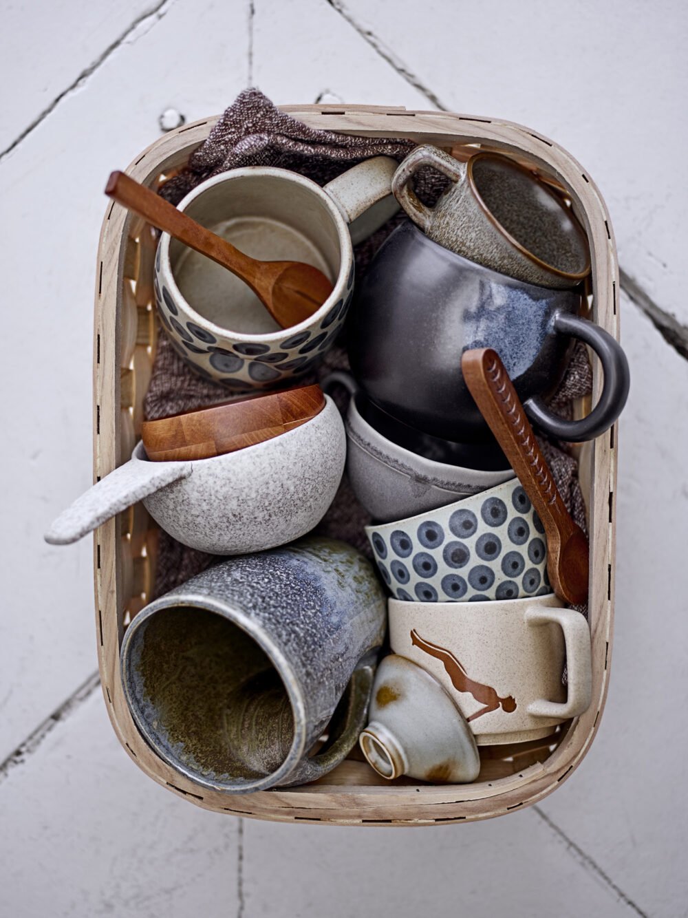 Joye Spoon, Grey, Stoneware - Image 3