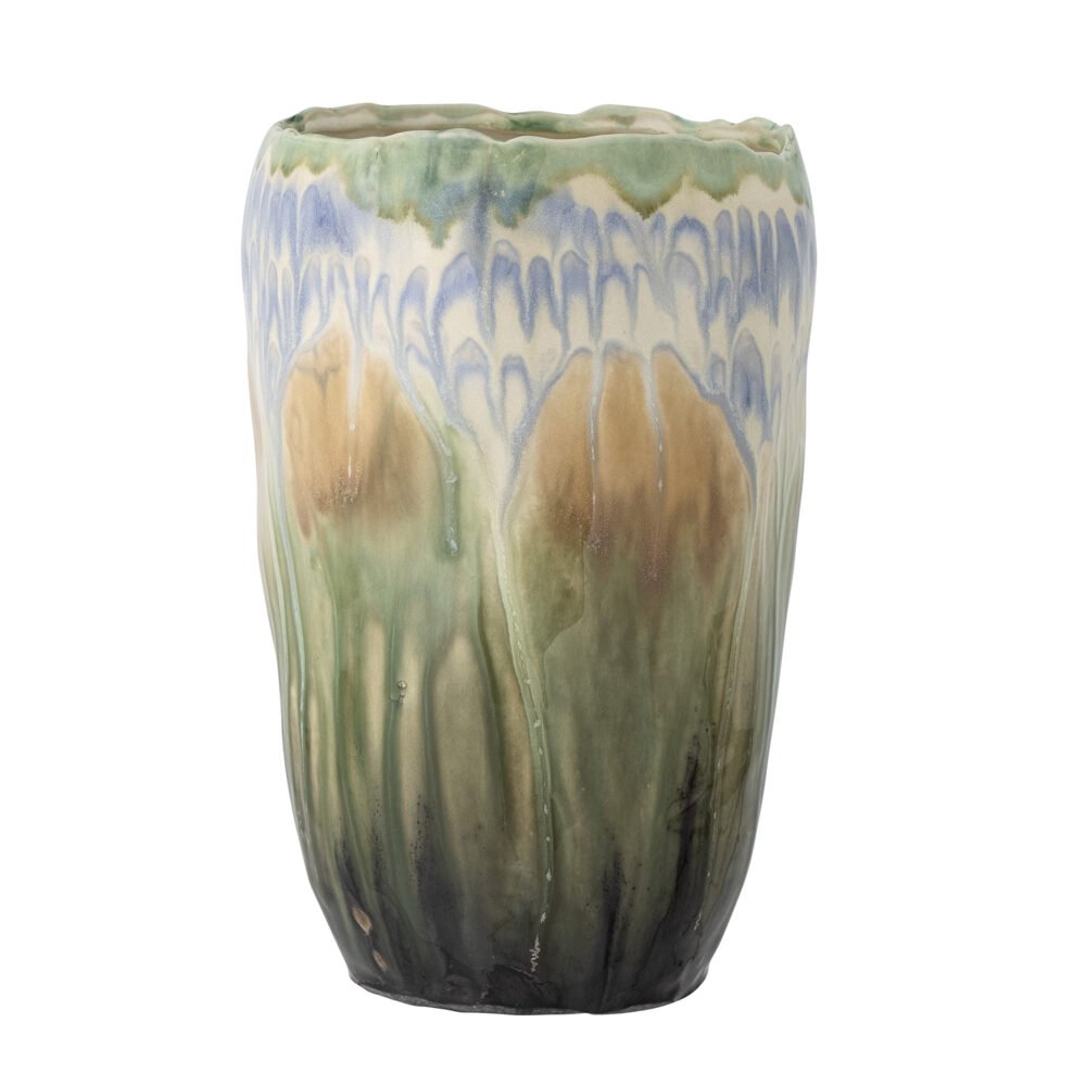 Mahasti Vase, Green, Stoneware