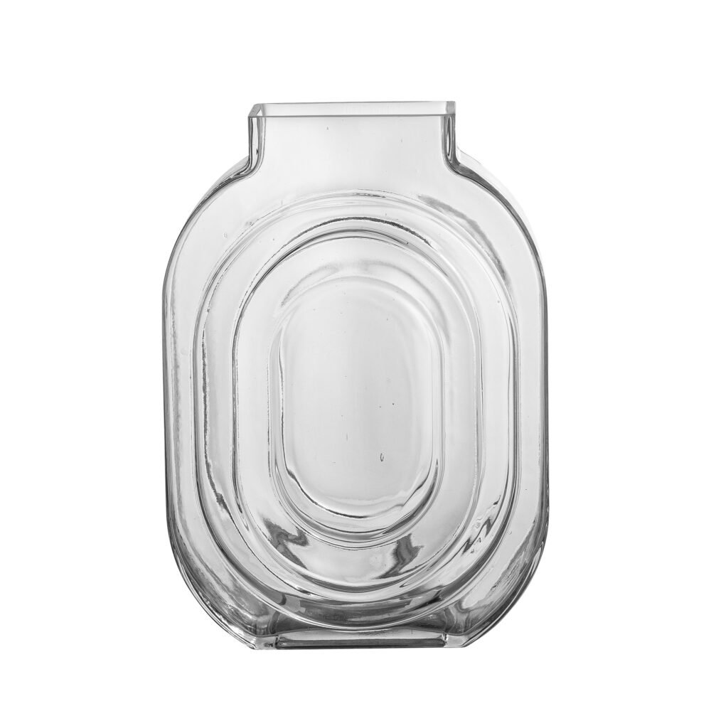Rafi Vase, Clear, Glass