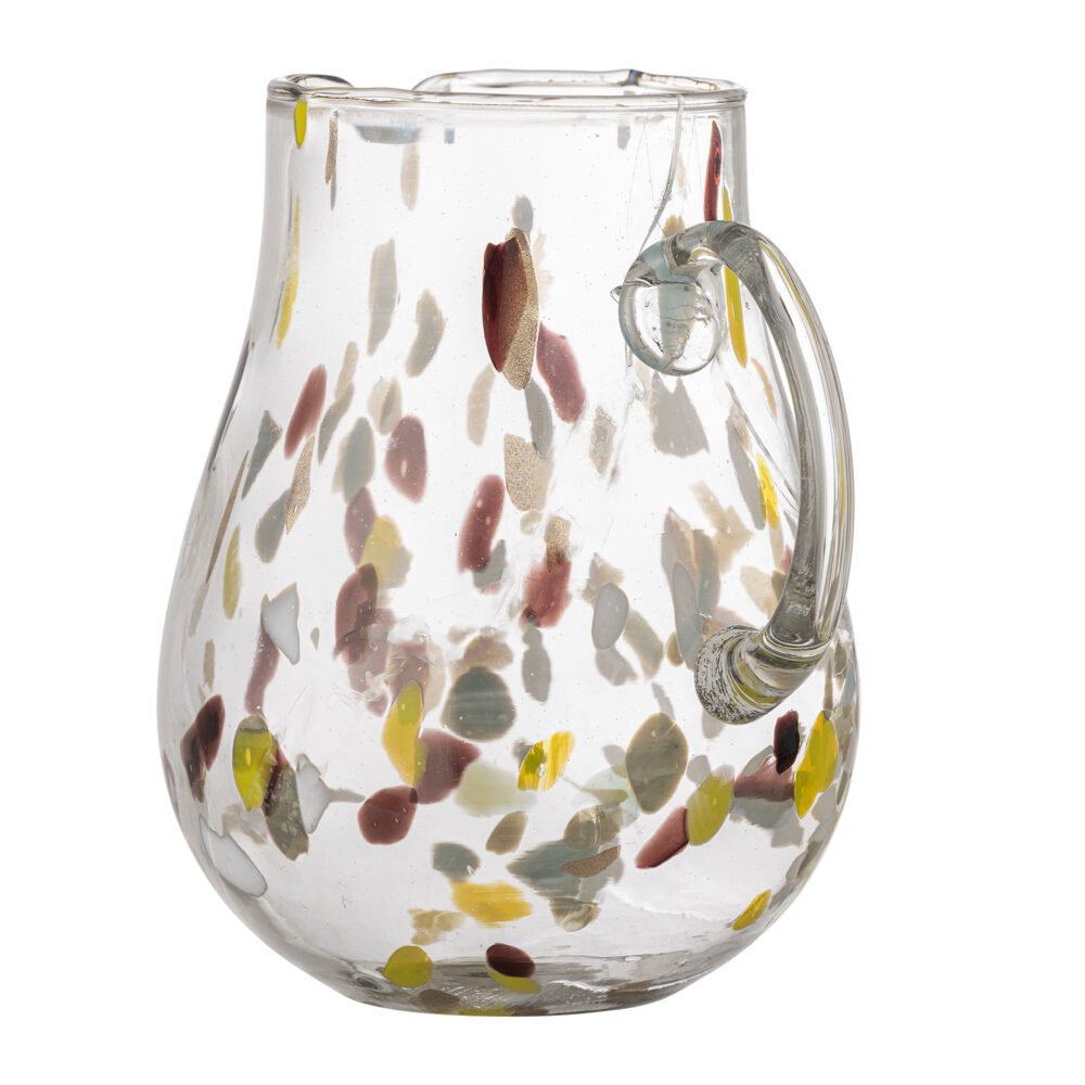 Kenji Jug, Yellow, Recycled Glass - Image 3