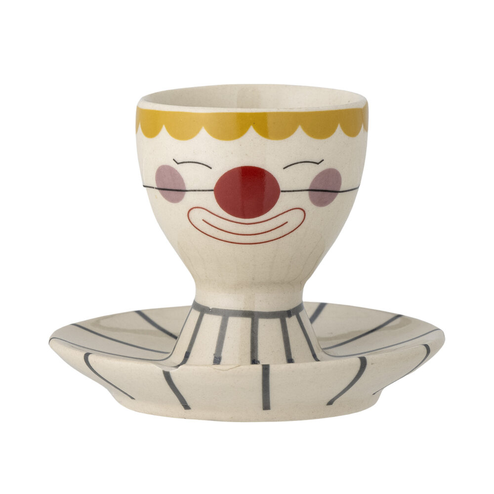 Fizbo Egg Cup, Nature, Stoneware