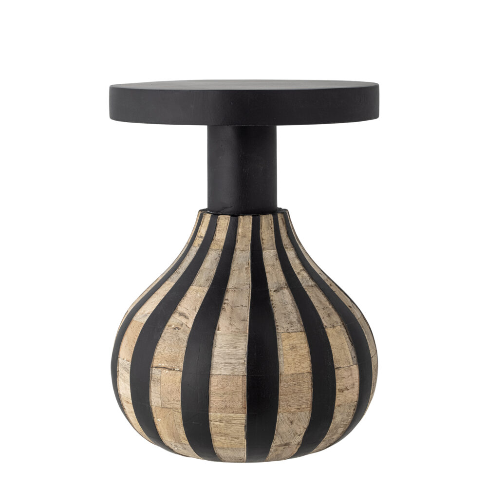 Aloise Side Table, Black, FSC 100%® Mango