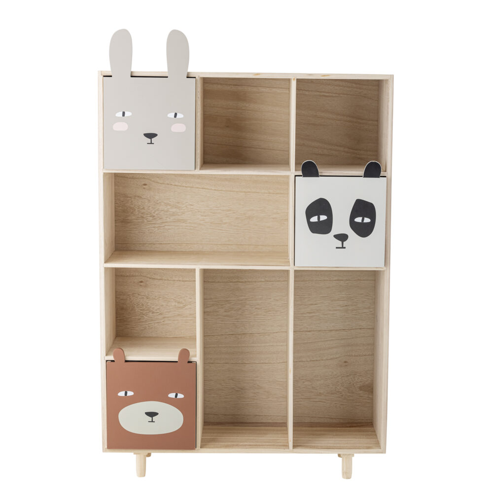 Calle Bookcase w/Drawers, Nature, Paulownia - Image 3