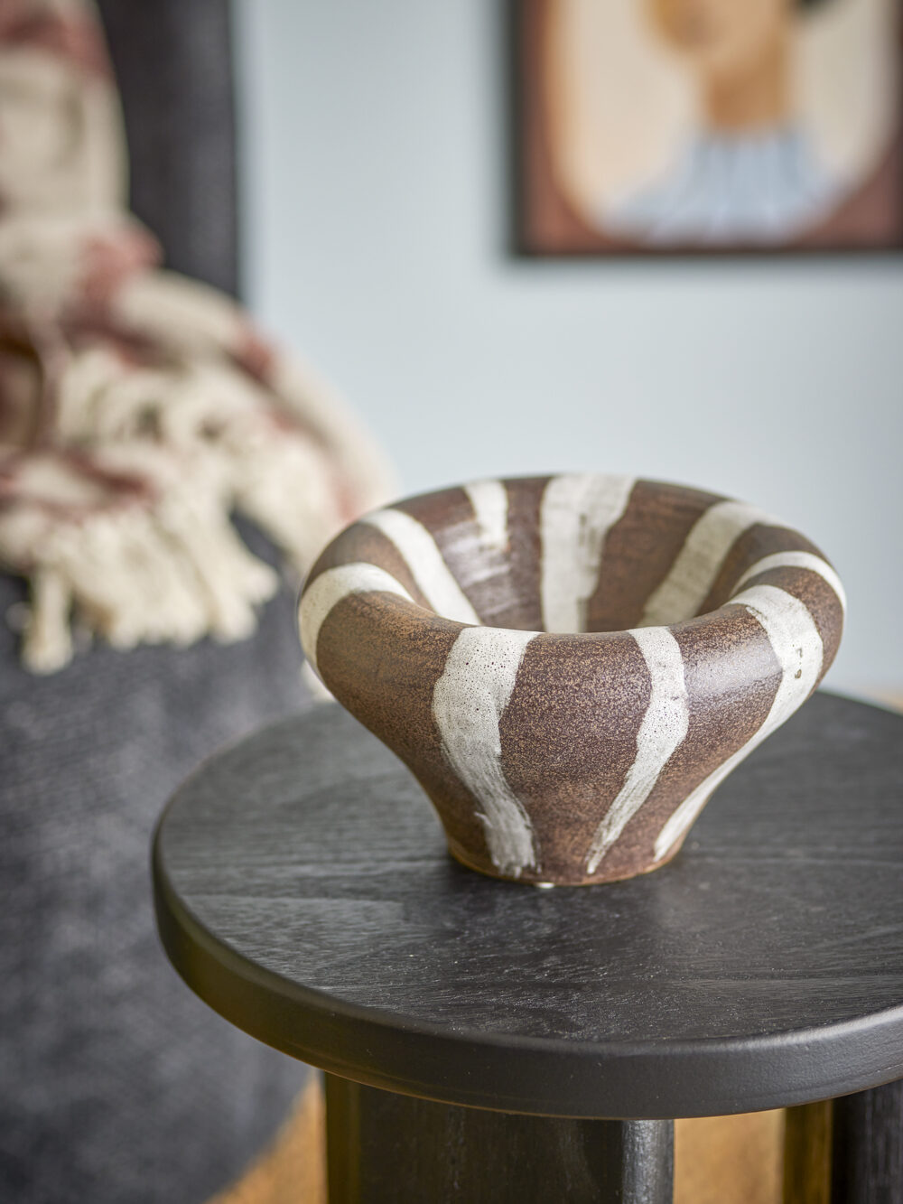 Ladris Bowl, Brown, Stoneware - Image 5