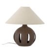 Liana Table lamp, Brown, Stoneware