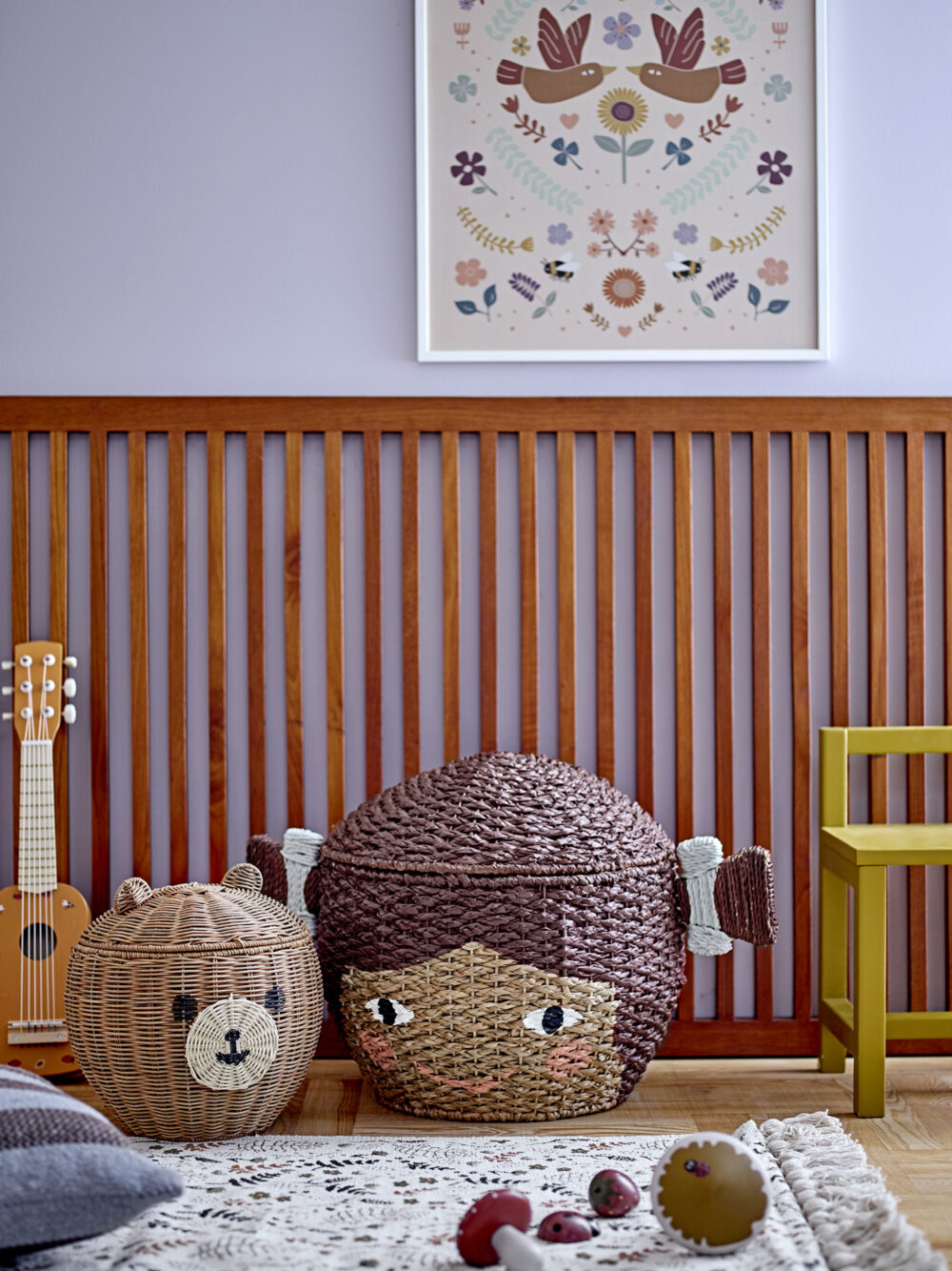 Lill Basket w/Lid, Brown, Bankuan Grass - Image 4