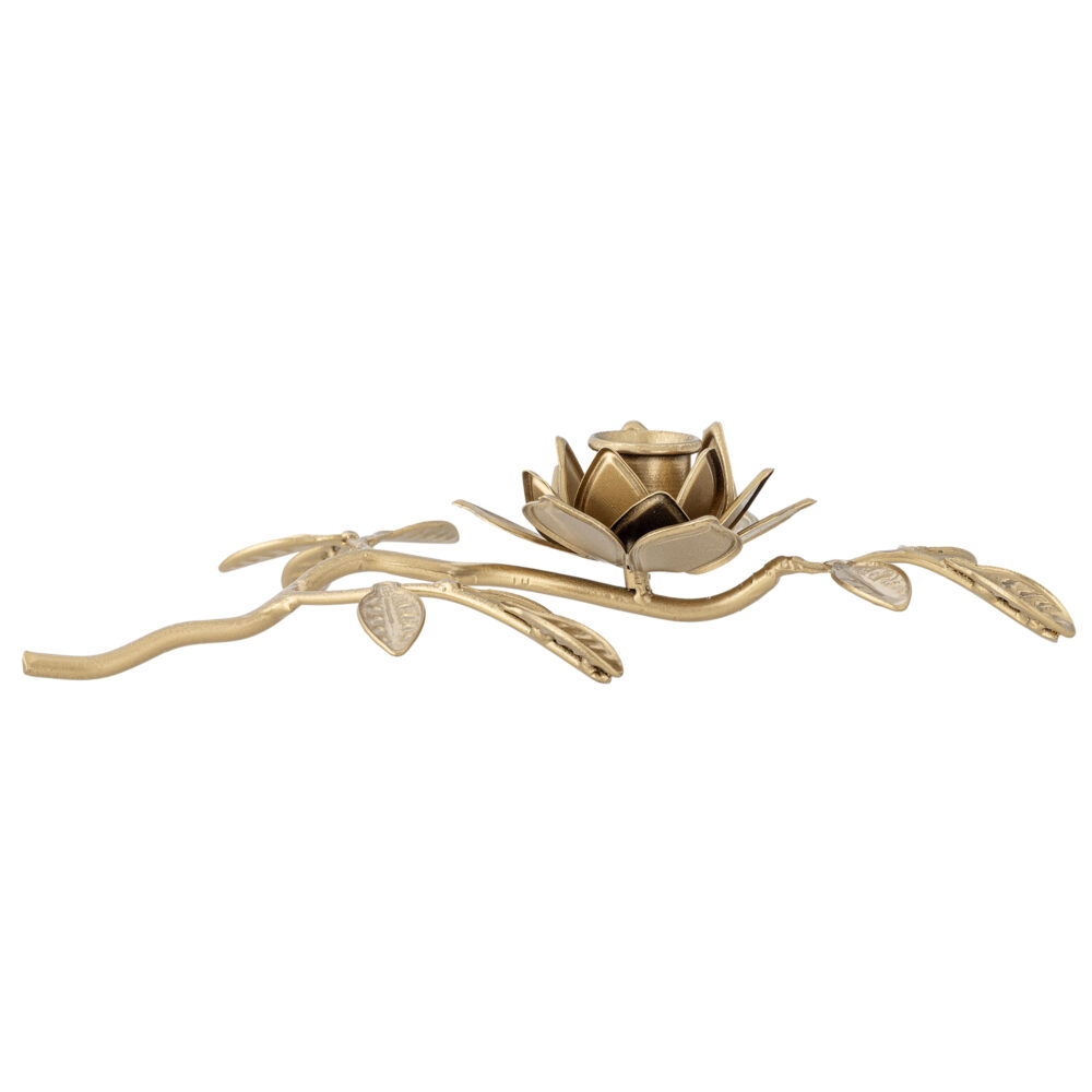 Gretchen Candle Holder, Gold, Metal