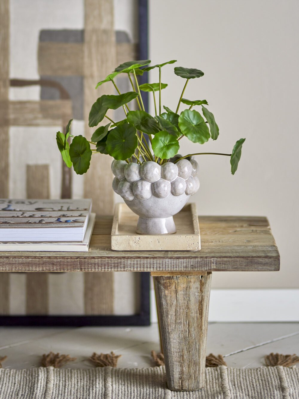 Poldor Flowerpot, Grey, Stoneware - Image 3