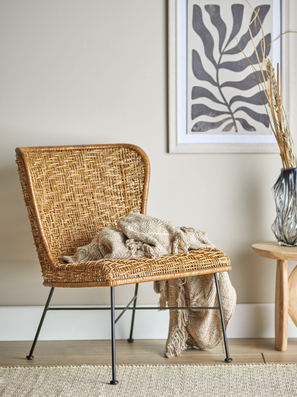Somme Lounge Chair, Nature, Rattan - Image 5