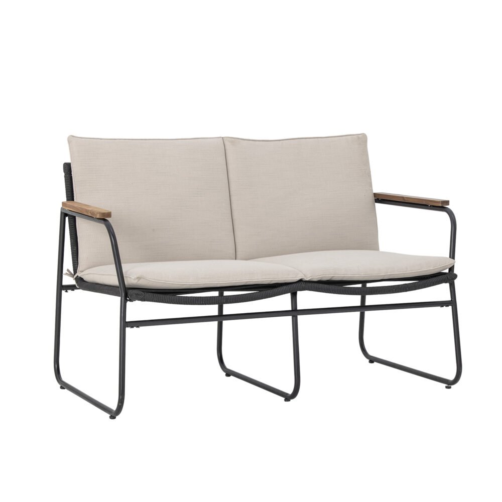 Hampton Sofa, Black, Metal - Image 3
