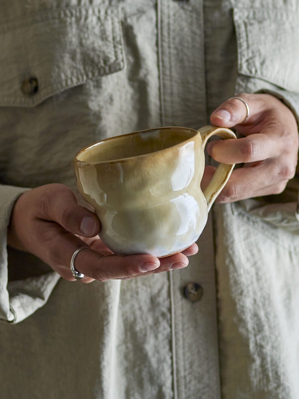 Nara Cup, Nature, Stoneware - Image 3