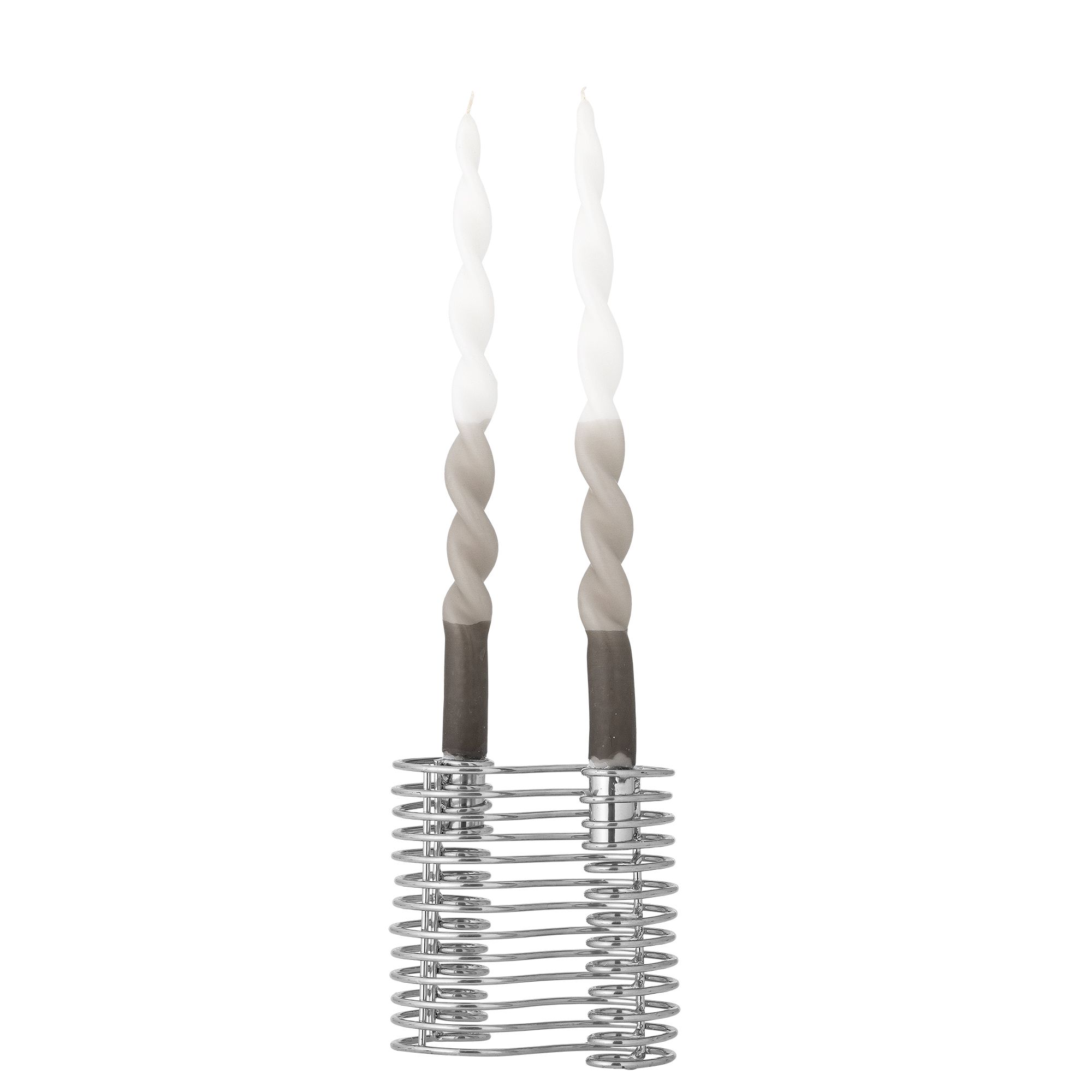 Wavela Candle Holder, Silver, Iron - Image 2